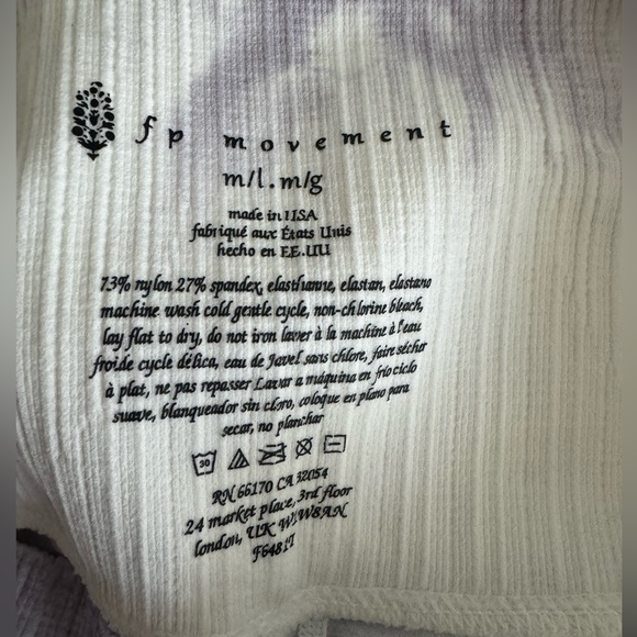 Free People FP Movement Good Karma Tie Dye Legging High Rise M/L - Picture 4 of 6